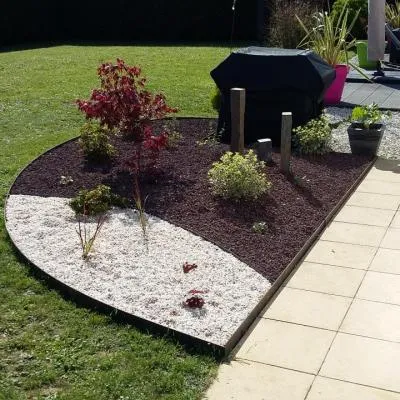 Aménagement de massif sur cognac , Barbezieux-Saint-Hilaire, PASSION FLEUR ET GAZON